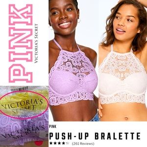Large PINK Push-Up Bralette